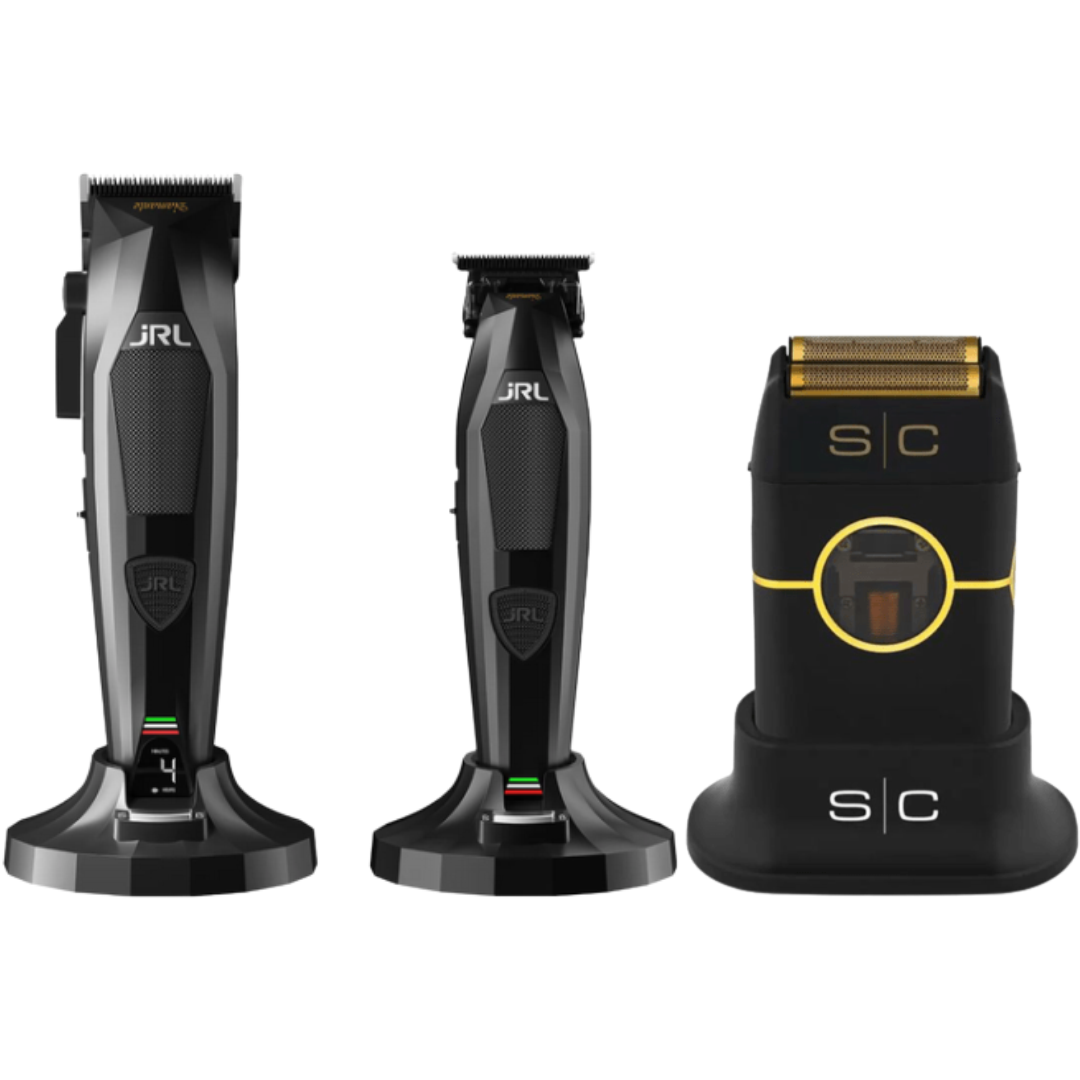 JRL Diamante Clipper y Trimmer + Stylecraft Instinct Shaver Metal Edition