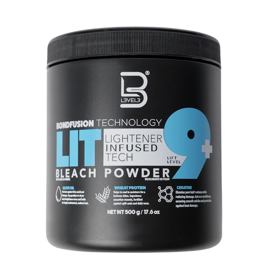 Decolorante en polvo Lit Bleach Powder 9+ 500gr - Level 3