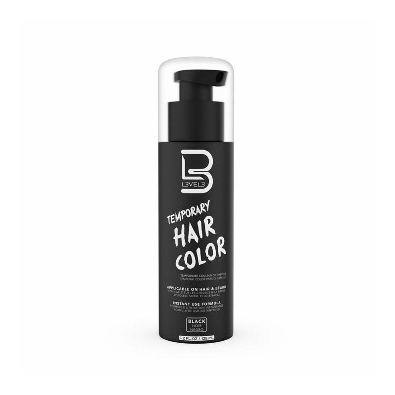 Tinte Temporal de Cabello Color Negro Level3 125 mL