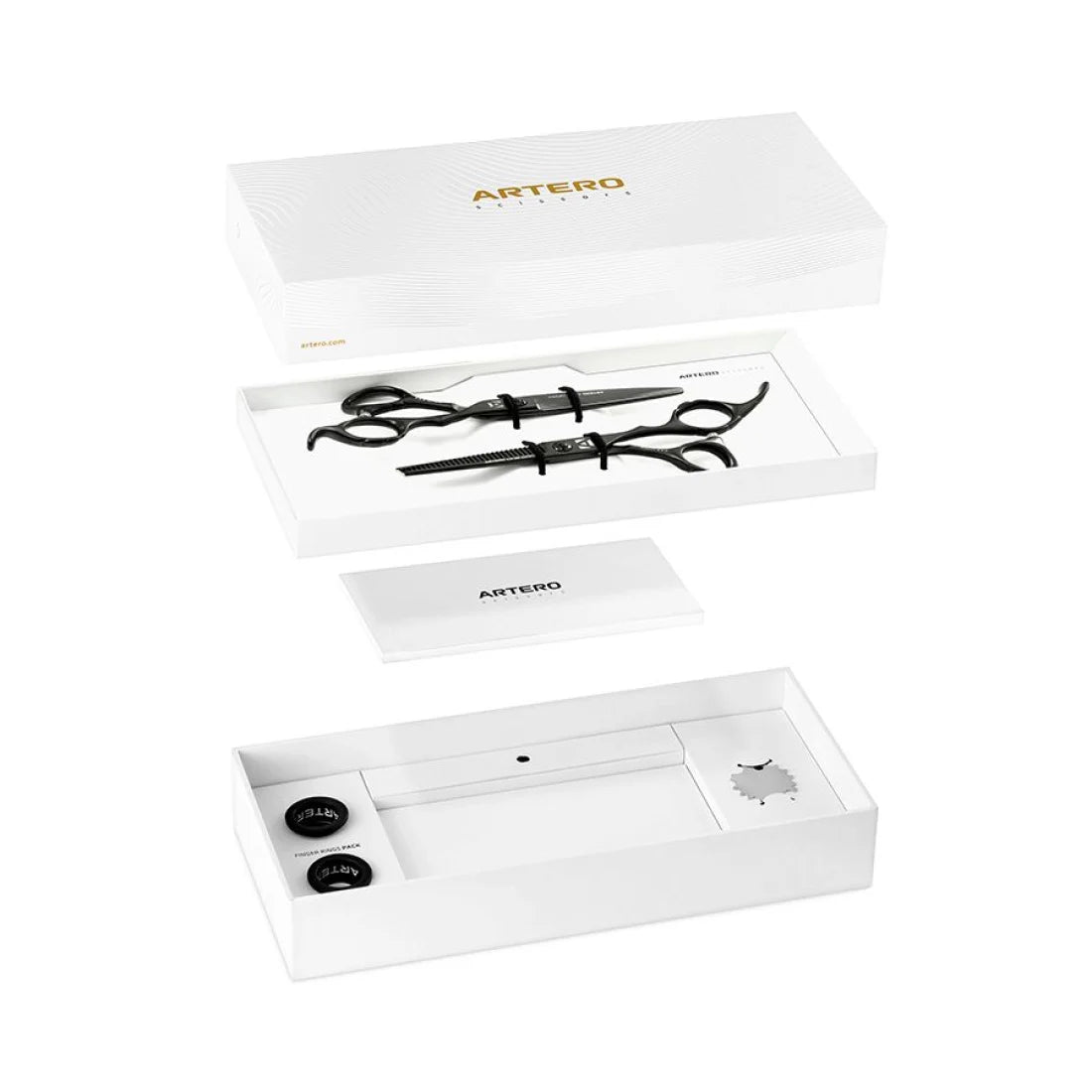 Set Tijeras Artero Corte + Esculpir One Dark 6”