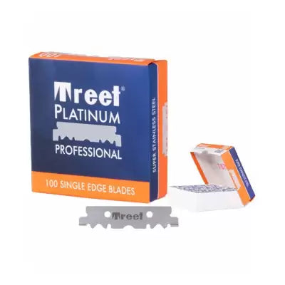 Treet Platinum Super – 100 Cuchillas Profesionales Partidas
